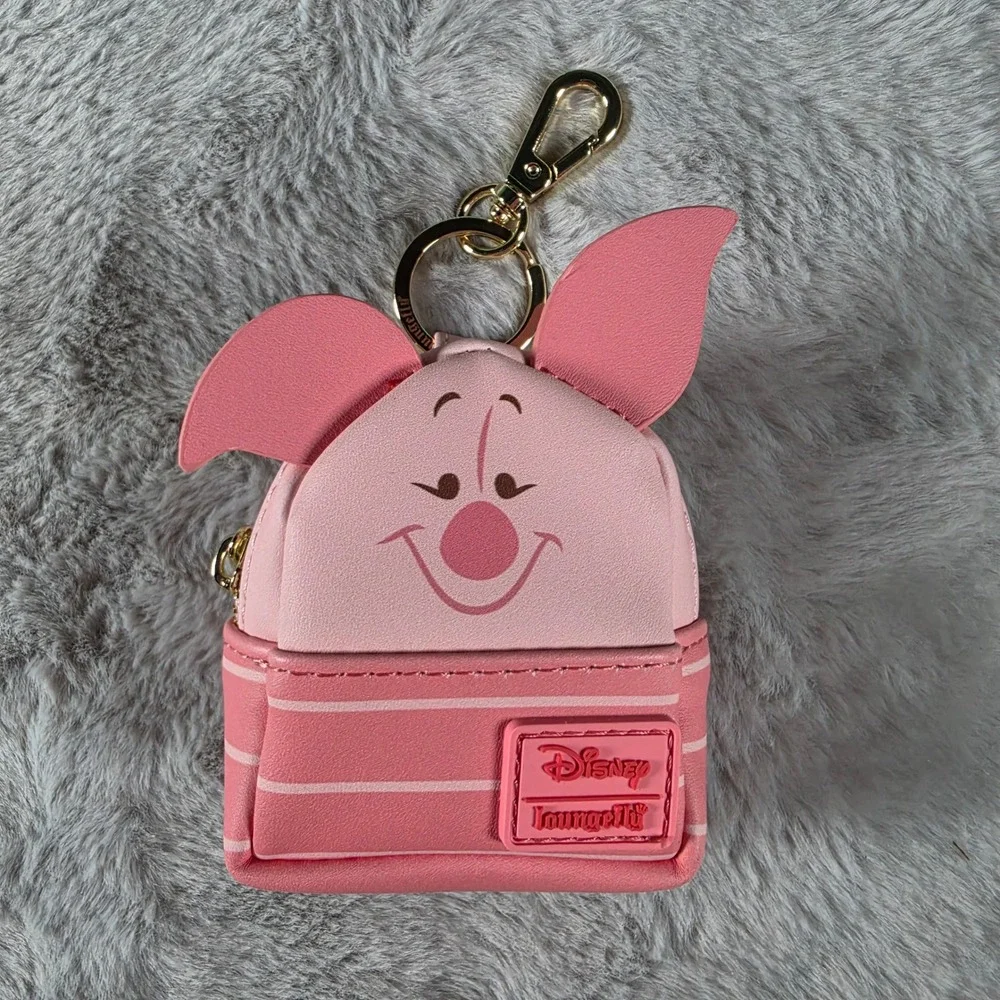 Loungefly Disney Piglet Mini Backpack Keychain Unisex OS Pink Winnie the Pooh